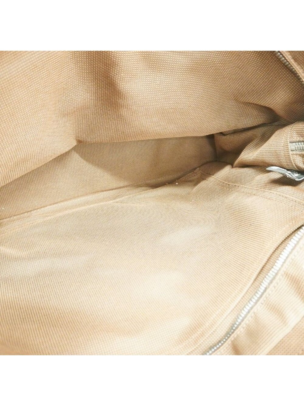 ★SOLD★ Hermes Tote Her Line Canvas Brown Silver - Picture 4 of 10